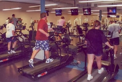 People Running on Treadmills