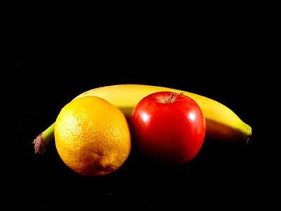 Banana, Apple and Orange
